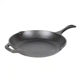 Lodge - Chef Collection 10" Pre-Seasoned Cast Iron Skillet - Kitchen Essential for Frying & Searing - Black