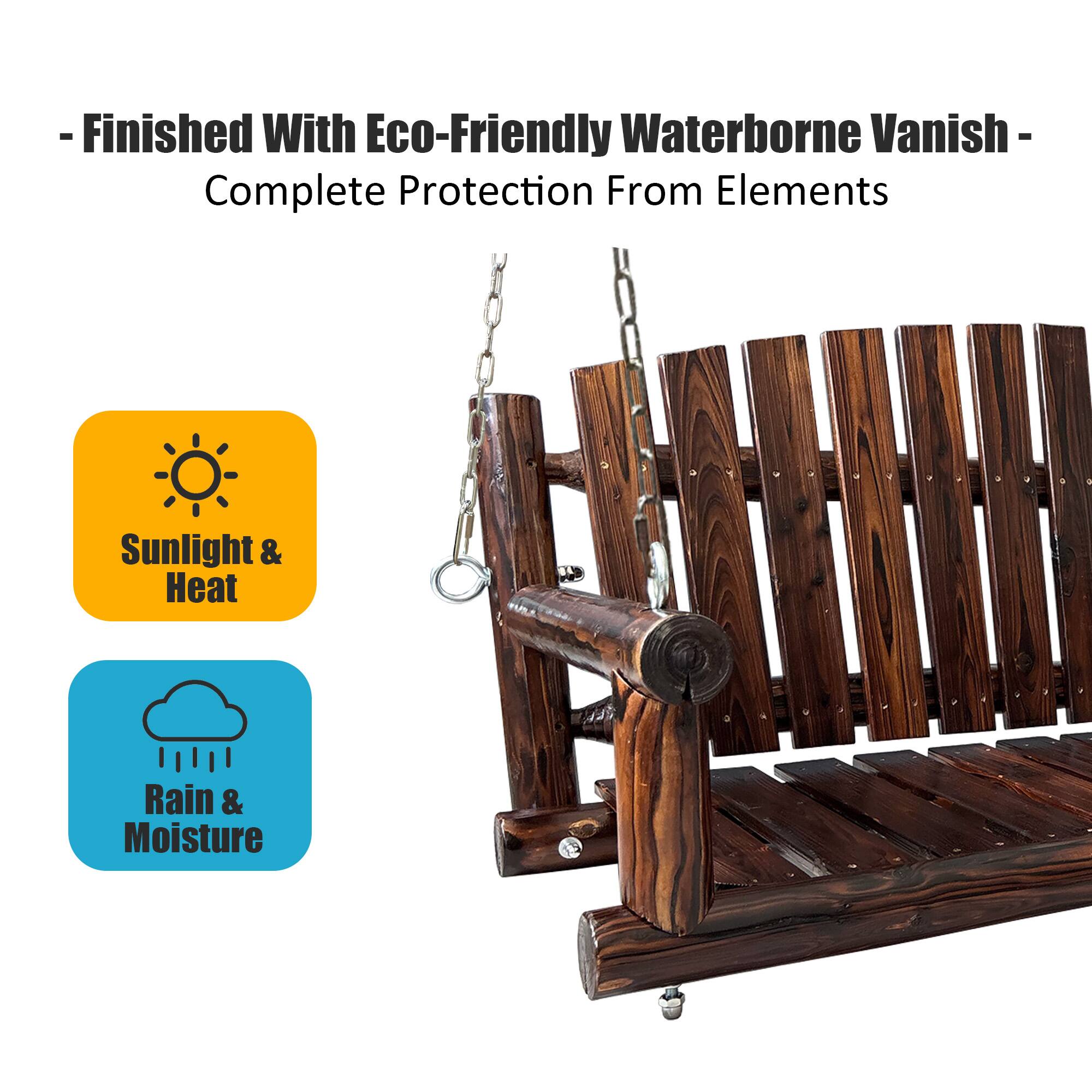 - Finished With Eco-Friendly Waterborne Vanish - Complete Protection From Elements

Sunlight & Heat

Rain & Moisture