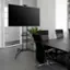 Alt View 1. Insignia™ - Mobile TV Cart with Shelves for Most 32-90" TVs - Black.
