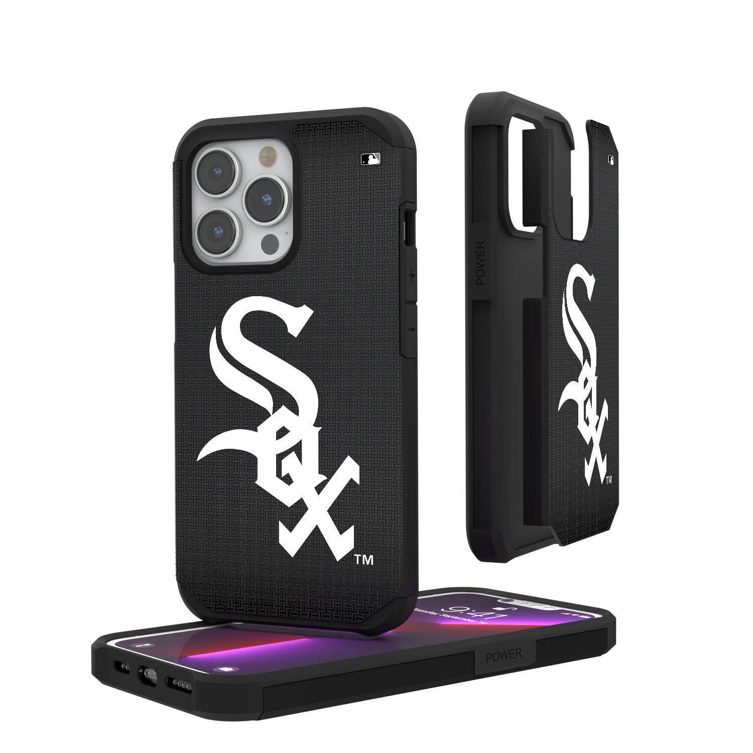Keyscaper - MLB - Chicago White Sox Linen Logo iPhone Rugged Case - 15 Pro Max - Black price history on PriceWatchPro