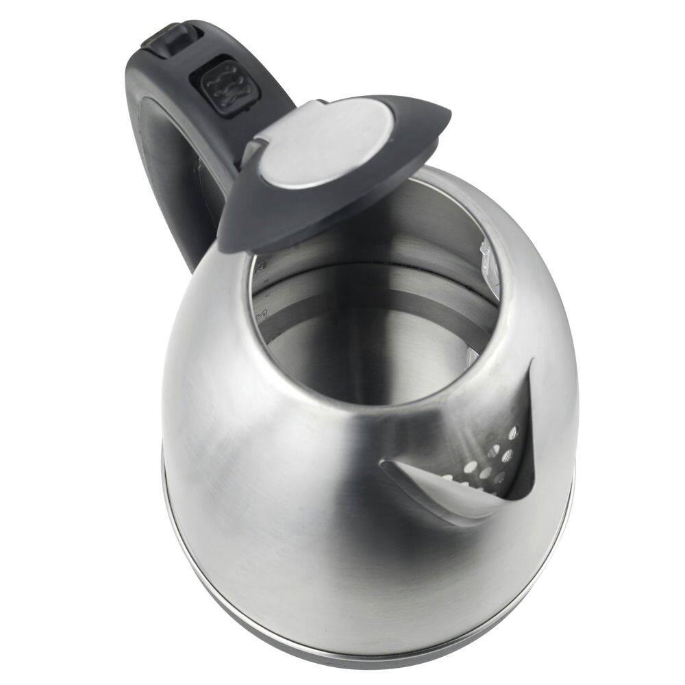 Alt View 5. Kadyn - Kadyn 1.5L Stainless Steel Electric Kettle With Water Window, Fast Heating & Durable Quality, Black And Sliver - Black And Sliver.