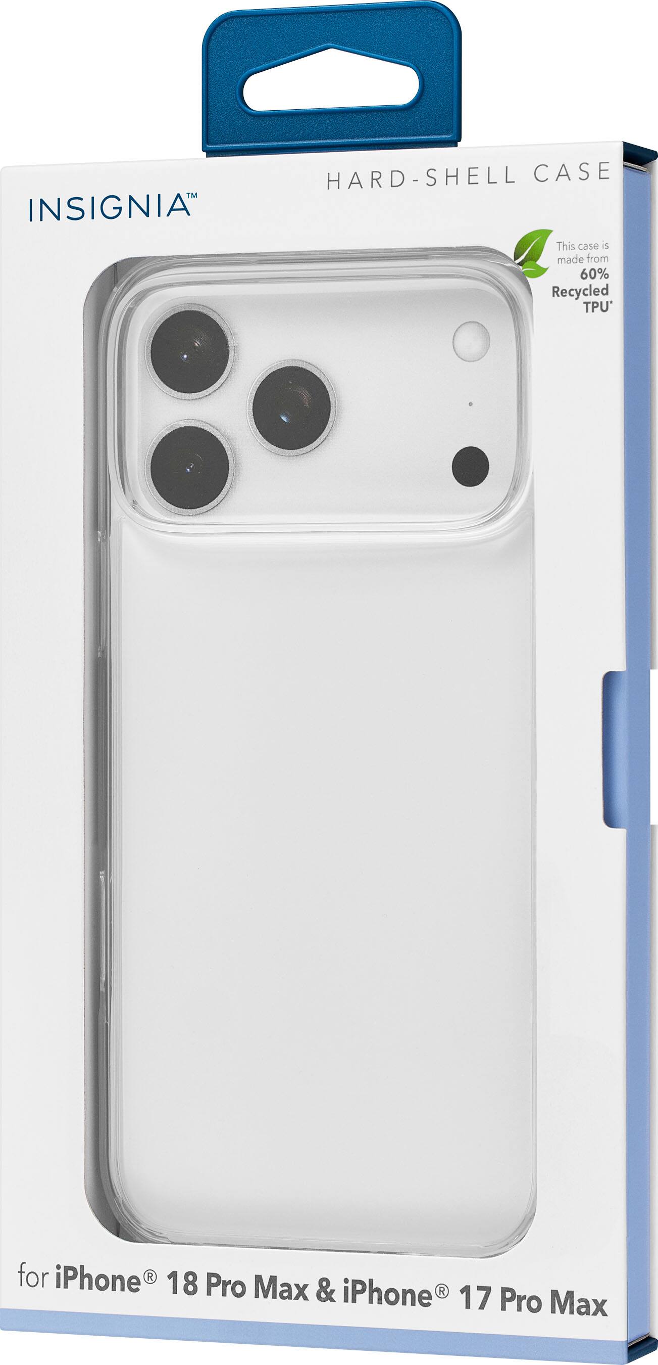 INSIGNIA HARD-SHELL CASE that is made of 60% Recycled TPU for iPhone 18 Pro Max & iPhone 17 Pro Max