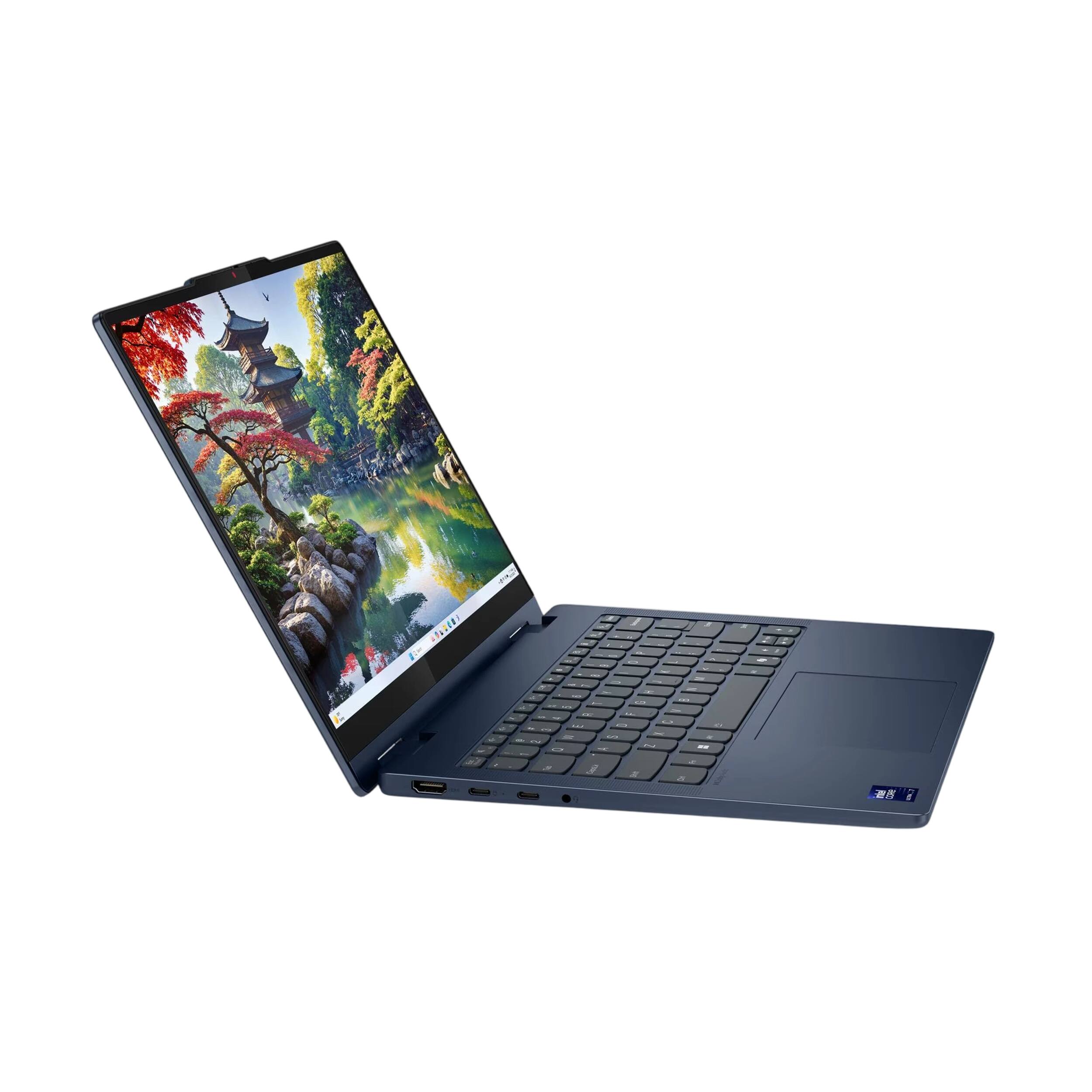 Alt View 3. Lenovo - Lenovo Flex IdeaPad 5i Ultra 7 32GB 1TB SSD 16" Touch 2-in-1 Laptop Windows 11 Pro - Slate Blue.