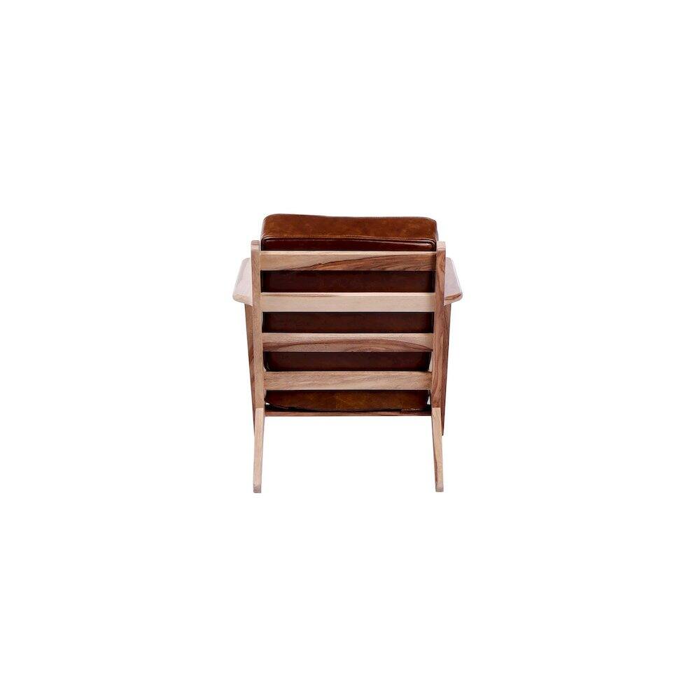 Alt View 1. Porter Designs - Corvallis Solid Sheesham Wood Accent Chair - Natural.