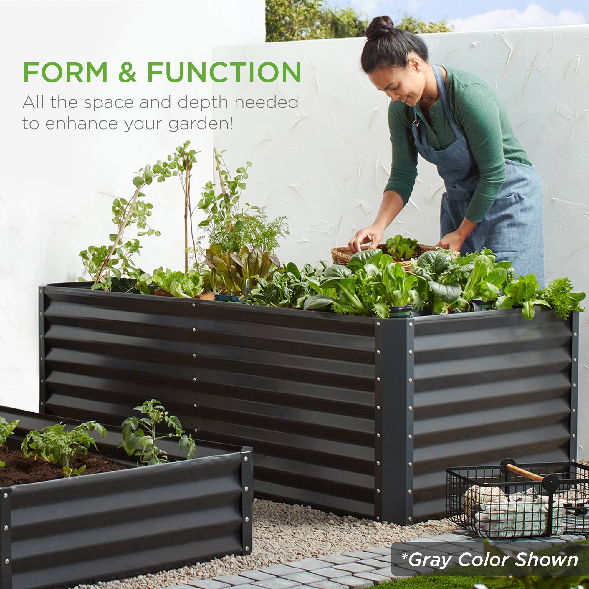 FORM & FUNCTION  
All the space and depth needed to enhance your garden!  

*Gray Color Shown