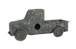 Zeckos - Rustic Distressed Metal Retro Pickup Truck Hanging Birdhouse - Black