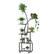 Alt View 5. U-HOMY - 8-Tier Tall Metal Plant Stand with Grow Lights, Rolling Indoor Plant Shelf with Wheels for Small Spaces - Brown.