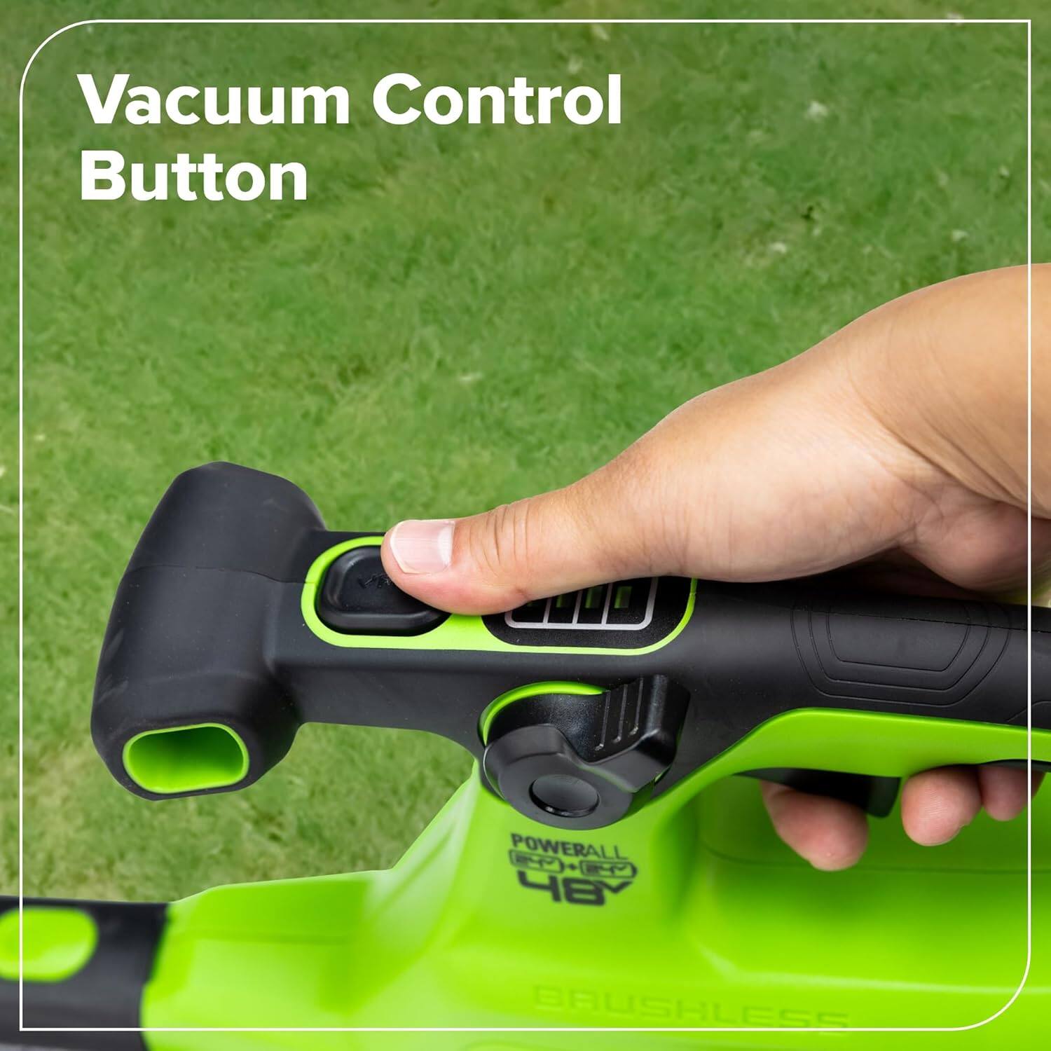 OUTLET商品♠ BASSOLS 4点セット モンドリアン　グリーン WD Greenworks 48V (24V x 2) 3 in 1 Brushless Blower Vacuum Mulcher