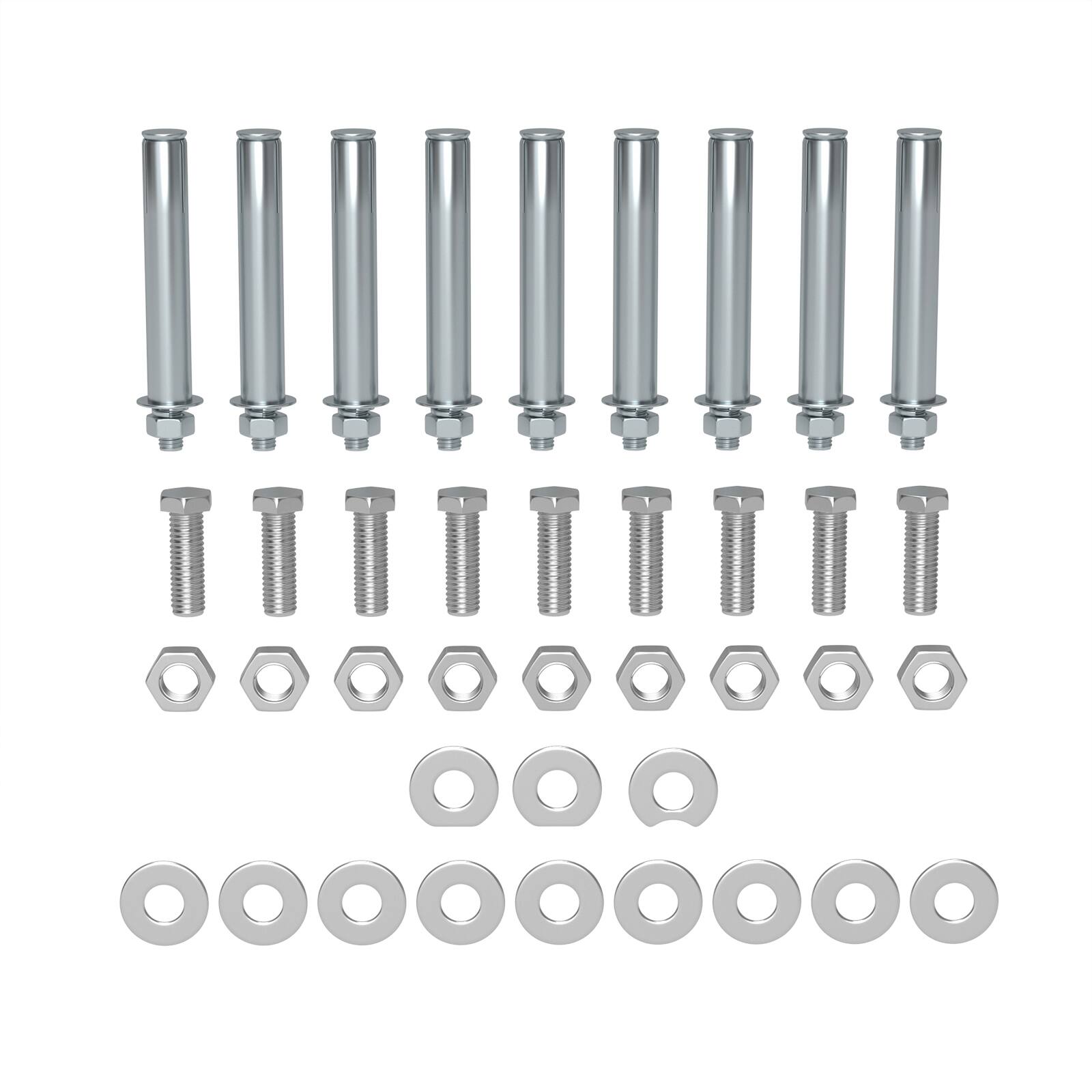 Alt View 2. Topteng - 12-Step Wall Mounted Folding Ladder - Black Loft Attic Stairs, Alloy Steel, 600lb Load, Pull-Down Design for Home Attic - Black.