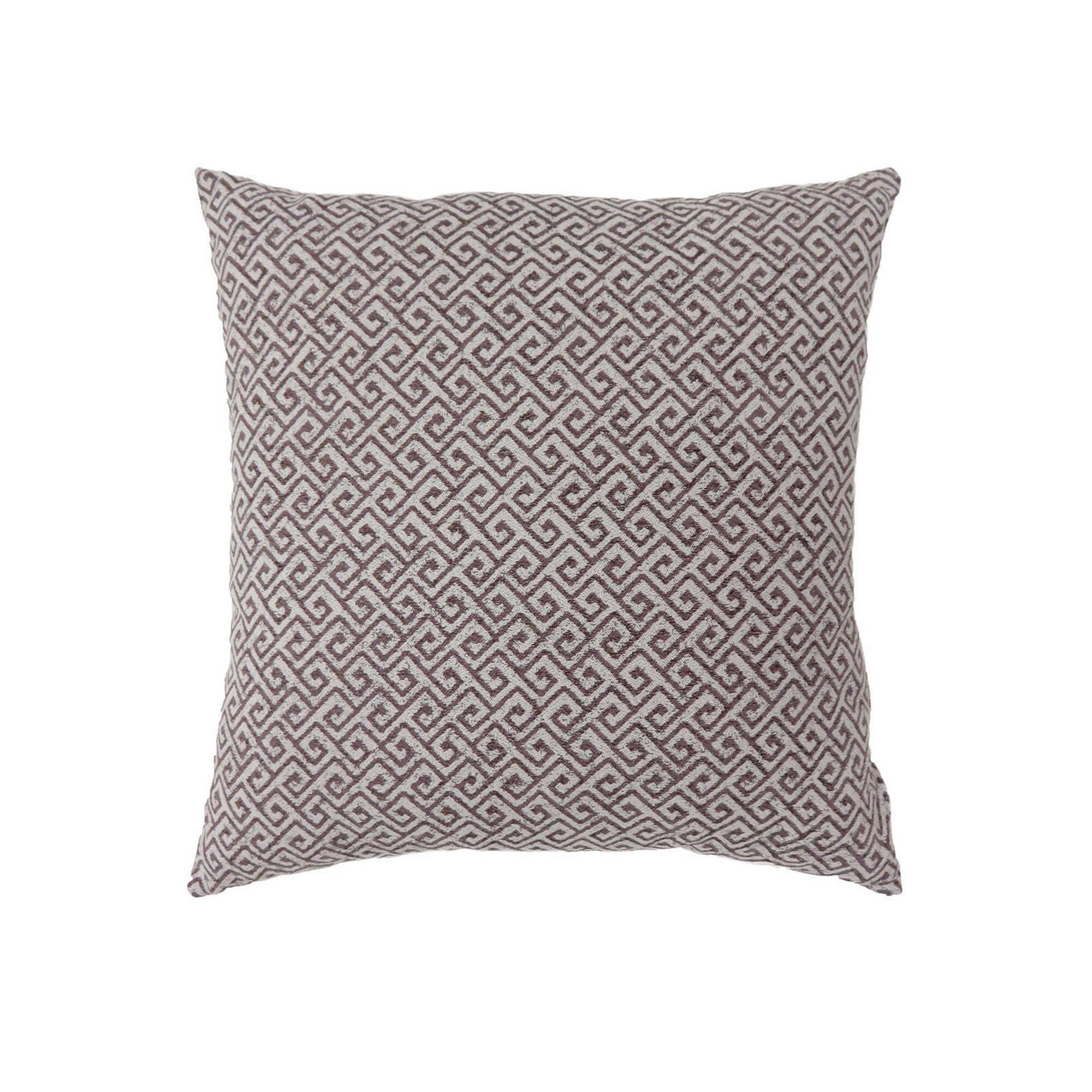 Front. Manhattan Lane - Contemporary Style Small Diagonal Patterned Set of 2 Throw Pillows - Brown.
