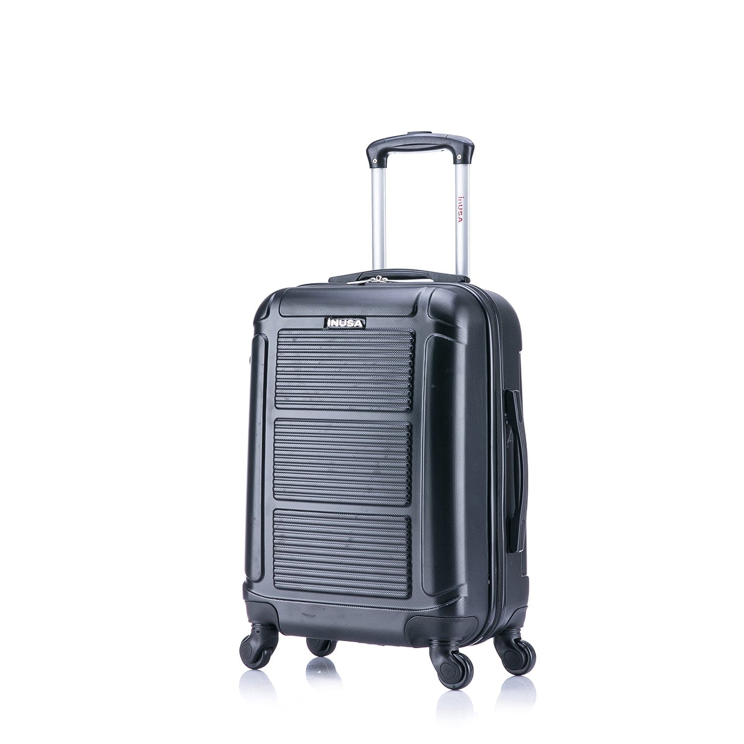 Photos - Luggage InUSA  Pilot lightweight hardside spinner  20" carry-on - Black IUPIL00S-COA 