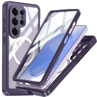Dteck Magnetic Case for Samsung Galaxy S26 Ultra with Built in Screen Protector,Compatible with MagSafe,Full Body Protection Purple - Best Buy Dteck Magnetic Case for Samsung Galaxy S26 Ultra with Built in Screen Protector,Compatible with MagSafe,Full Body Protection Purple - Best Buy