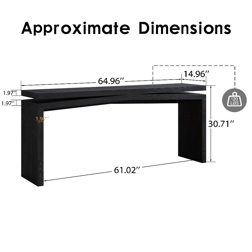 Approximate Dimensions
1.97" x 1.97"
64.96"
14.96"
120 LBS
1.97"
30.71"
61.02"