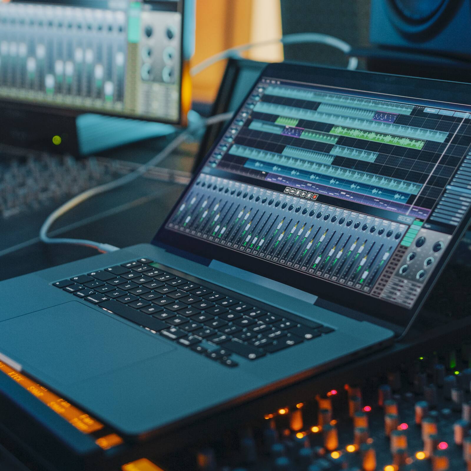 Alt View 4. Unique Bargains - USB C to Dual 6.35mm (1/4") Stereo Splitter Y Cable, 6.6ft Black, Link Smartphone/Laptop to Mixer/Speaker - Black.