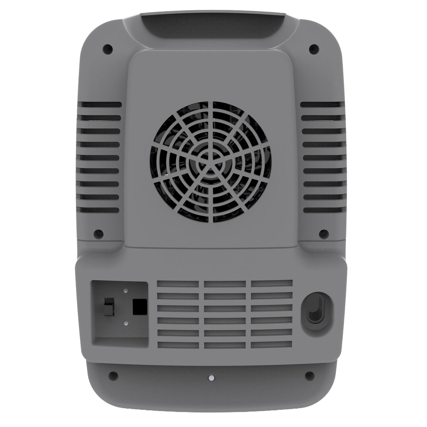 Back. Frigidaire - 0.14 Cu Ft Mini Fridge, Bluetooth Speaker Grille Door - Pewter.