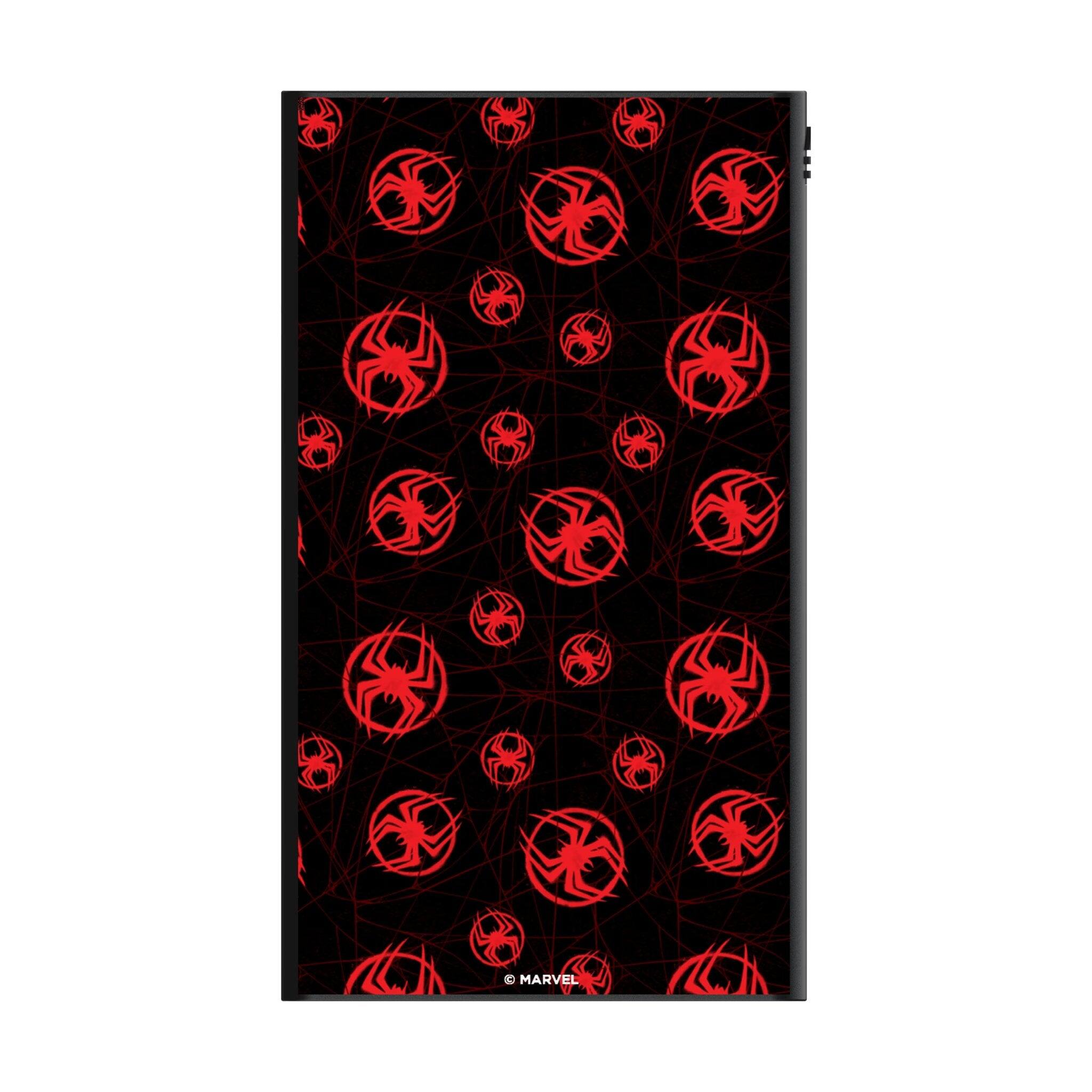 Angle. Keyscaper - Marvel Pattern 5000mAh Flat Powerbank - Miles Morales.