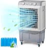 Front. Winado - 7.9Gal Evaporative Air Cooler, 2353CFM Portable Fan Swamp Cooler w/Knob Control, Oscillation, 3 Speeds & 30L Water Tank - White.