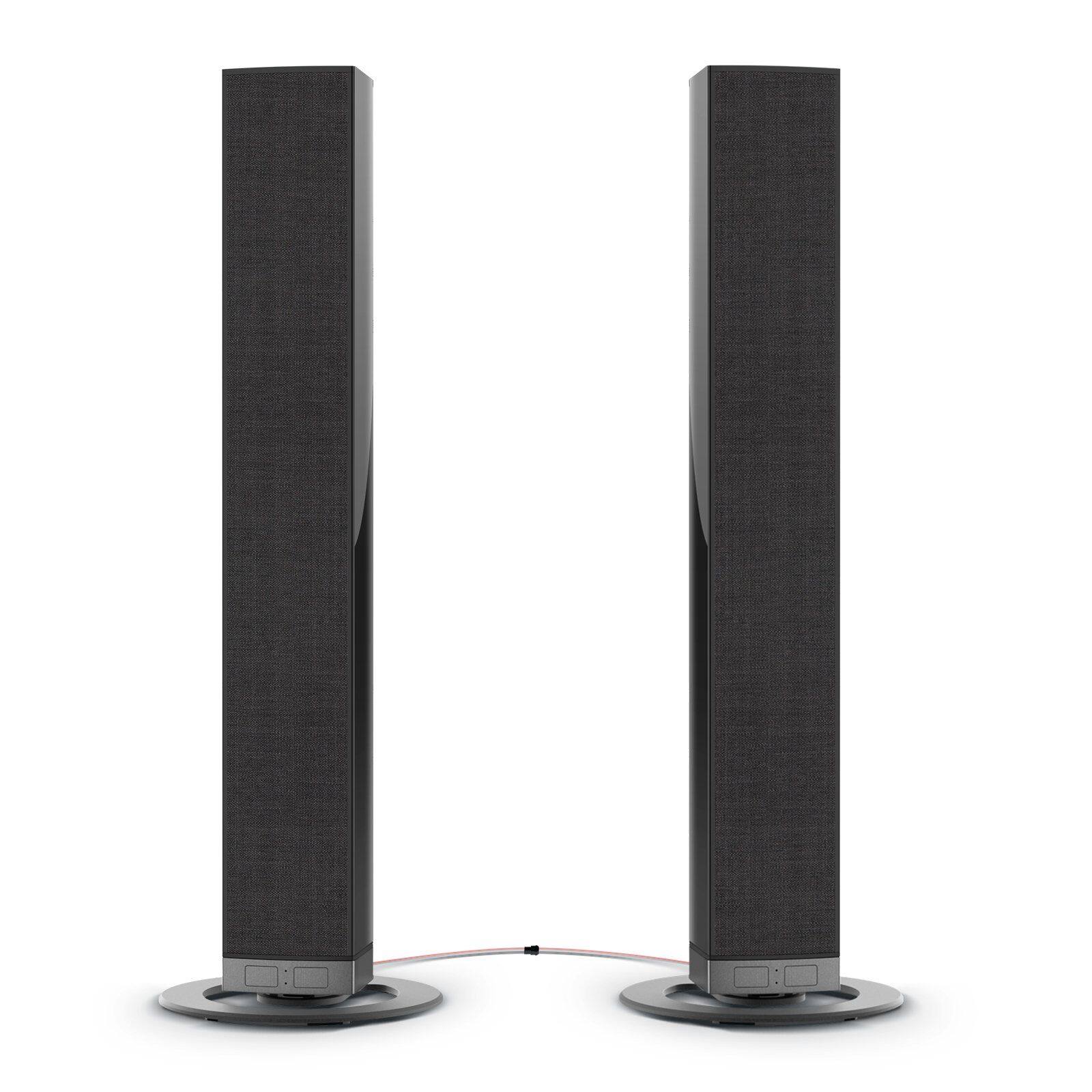 Alt View 7. COWIN - Bluetooth Soundbar 80W Wireless TV Soundbars 32inch Split 2 in 1 Detachable Sound Bar for Smart TV - black.