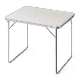 Oumilen - Aluminum Frame Folding Table with Carry Handle, - White