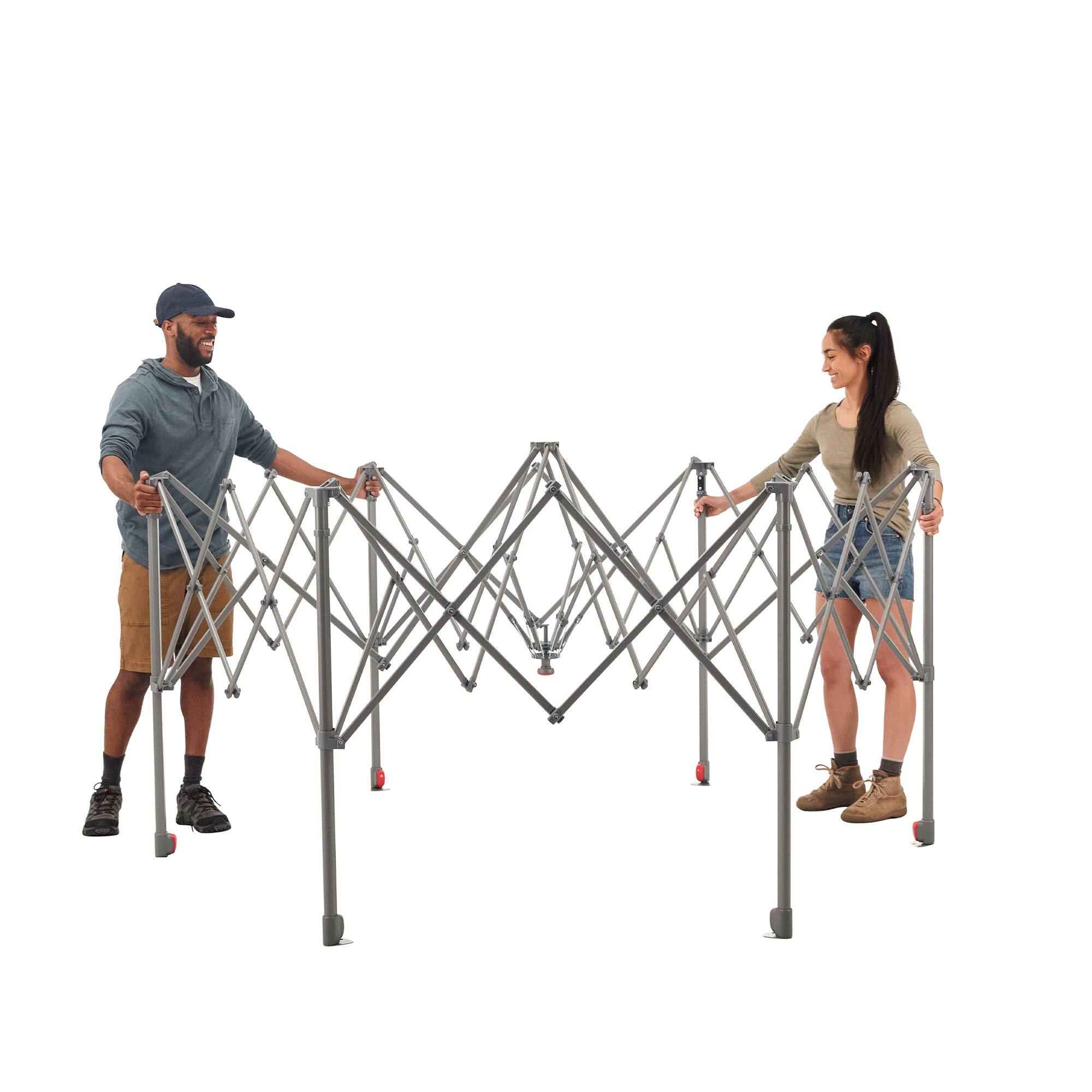 Alt View 8. Coleman - Coleman Back Home 10.5 x 9 Ft Screen House Instant Setup Canopy Tent, Blackberry - Blackberry.