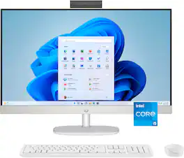 HP - 27" Full HD Touch-Screen All-in-One with Adjustable Height - Intel Core i5 - 8GB Memory - 512GB SSD - Shell White
