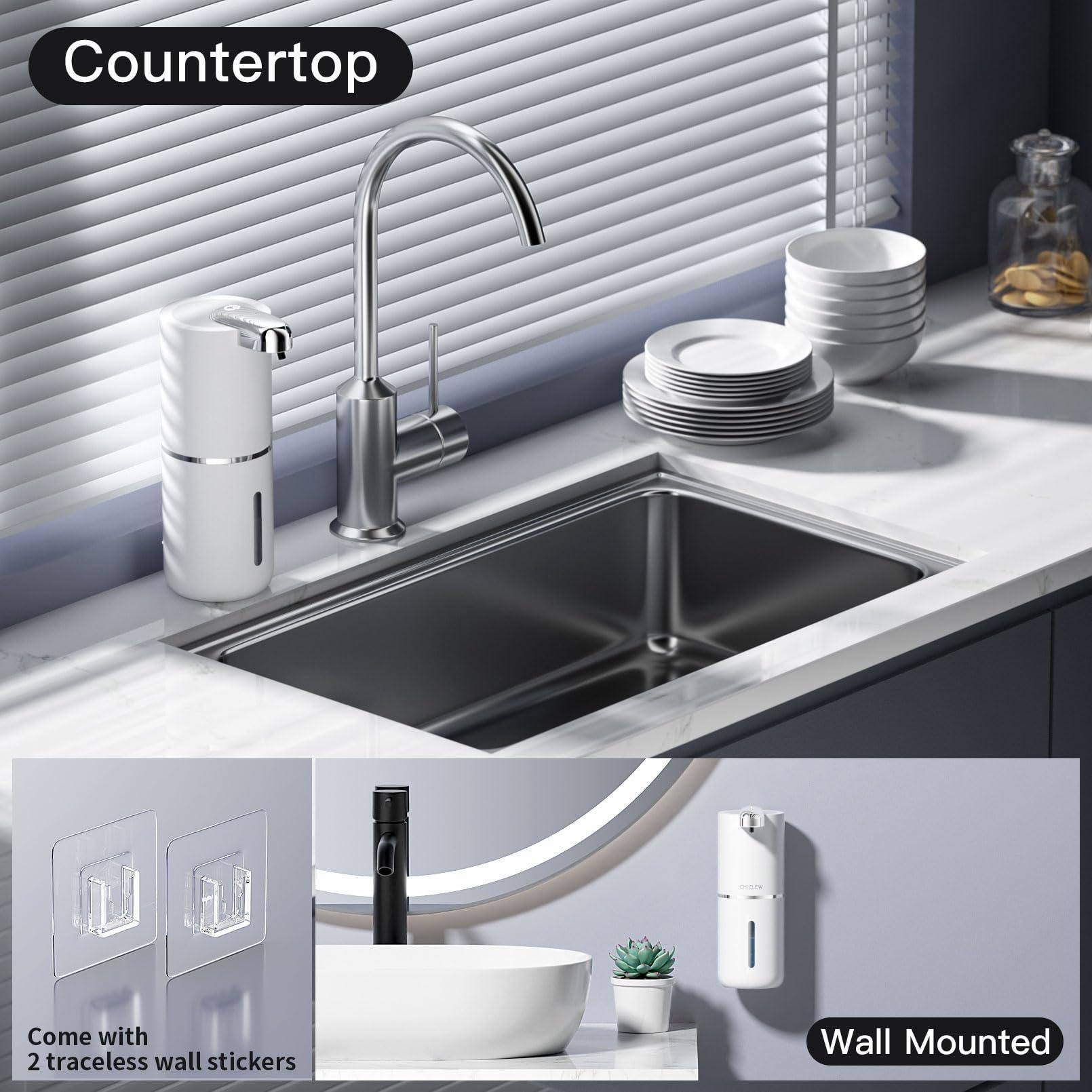 Countertop  
Come with 2 traceless wall stickers  
Wall Mounted
