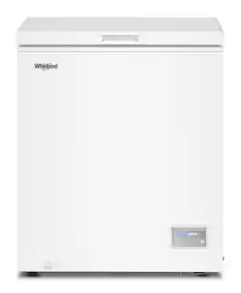 Whirlpool - 5 cu. ft. Chest Freezer with 1 Storage Basket - White