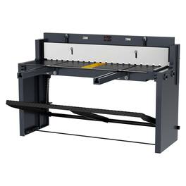 VEVOR - Foot Stomp Sheet Metal Shear, 52 in Width Manual Floor Shear, with Soild Steel Frame, Adjustable Blade Gap - Gray