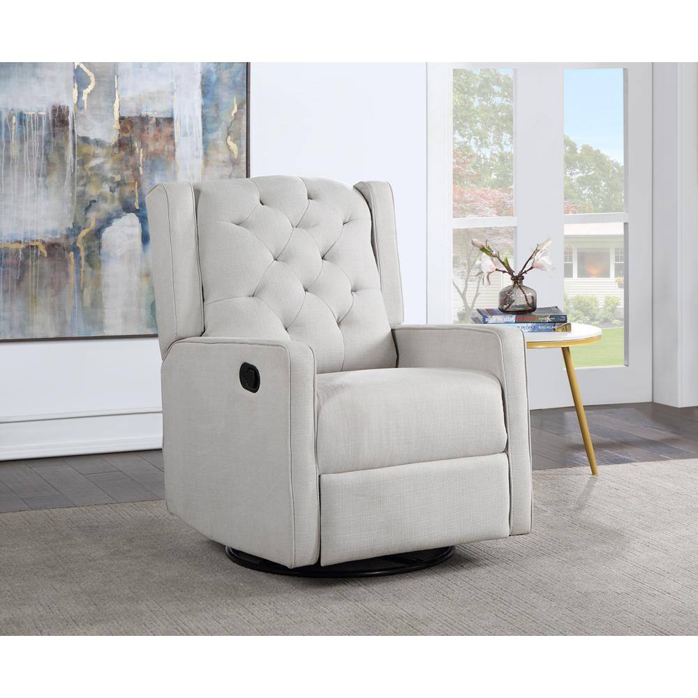 Alt View 5. AFG Baby Furniture - Ava Manual Swivel Glider Recliner Gray - Gray.