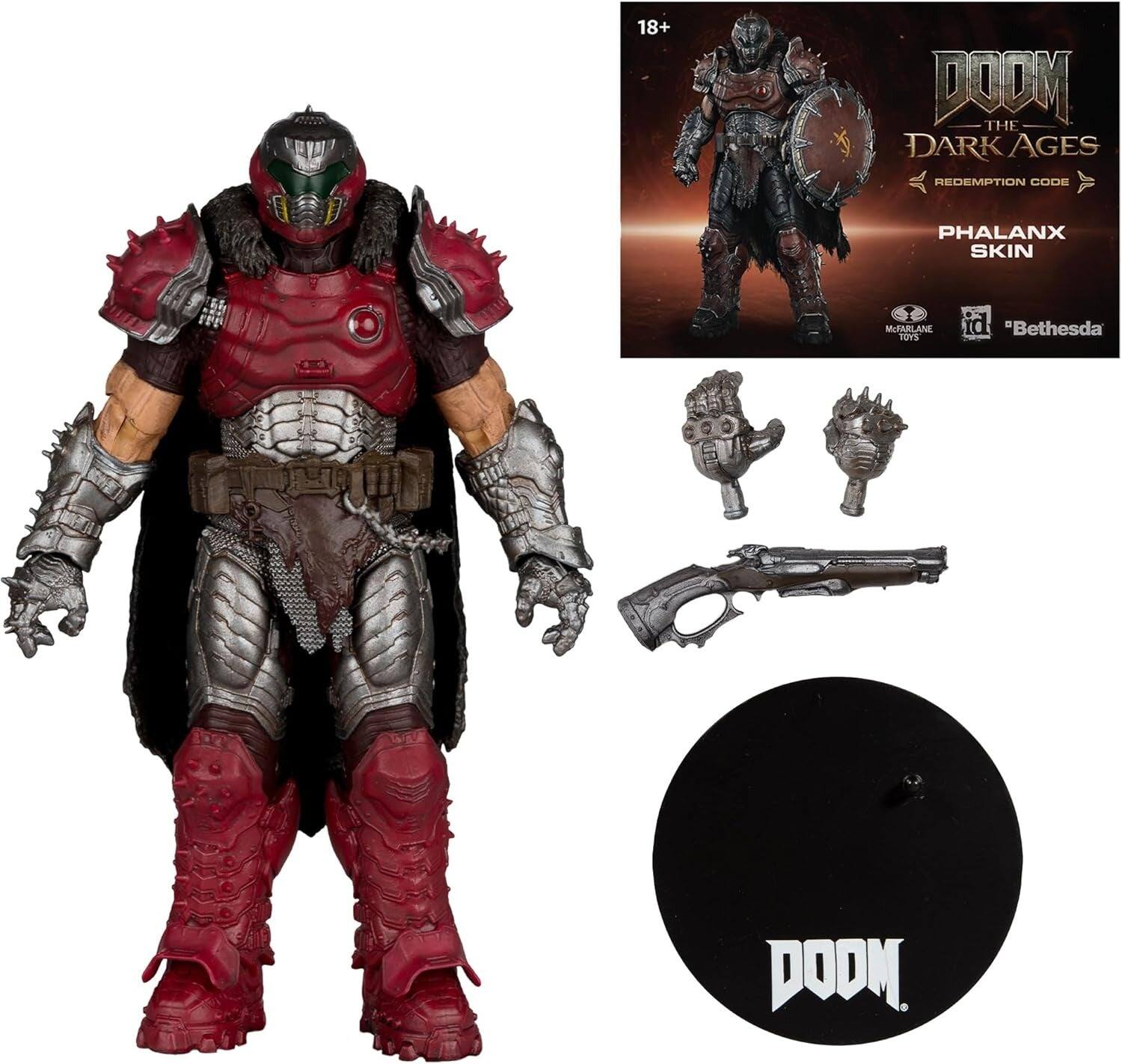18+ DOOM THE DARK AGES REDEMPTION CODE PHALANX SKIN MUFARLANE TOYS id "Bethesda DOOM