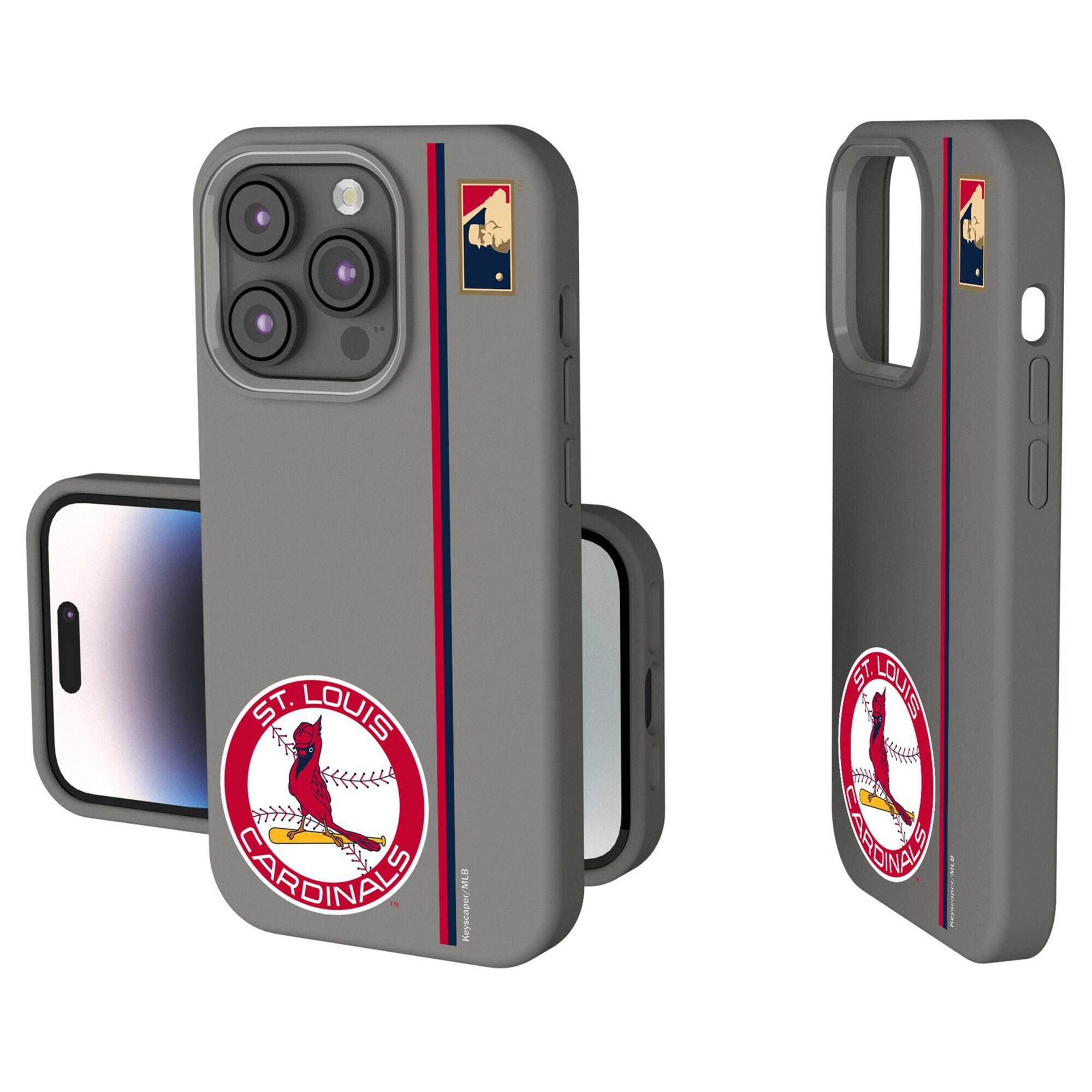Keyscaper - MLB - St. Louis Cardinals - 1966 Logo iPhone Soft Touch Case - 15 - Gray