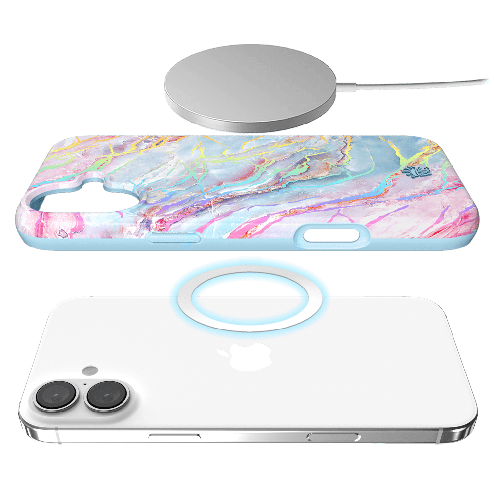 Alt View 3. VELVET CAVIAR - VELVET CAVIAR iPhone 16 MagSafe Case - Holo Moonstone - Holo Moonstone.