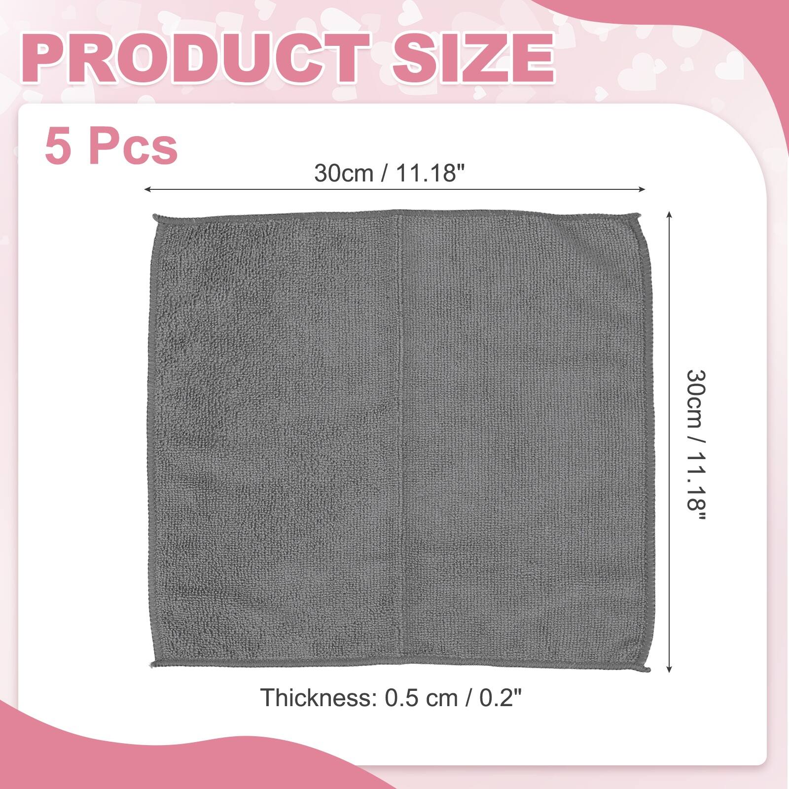 PRODUCT SIZE

5 Pcs

30cm / 11.18"

Thickness: 0.5 cm / 0.2"