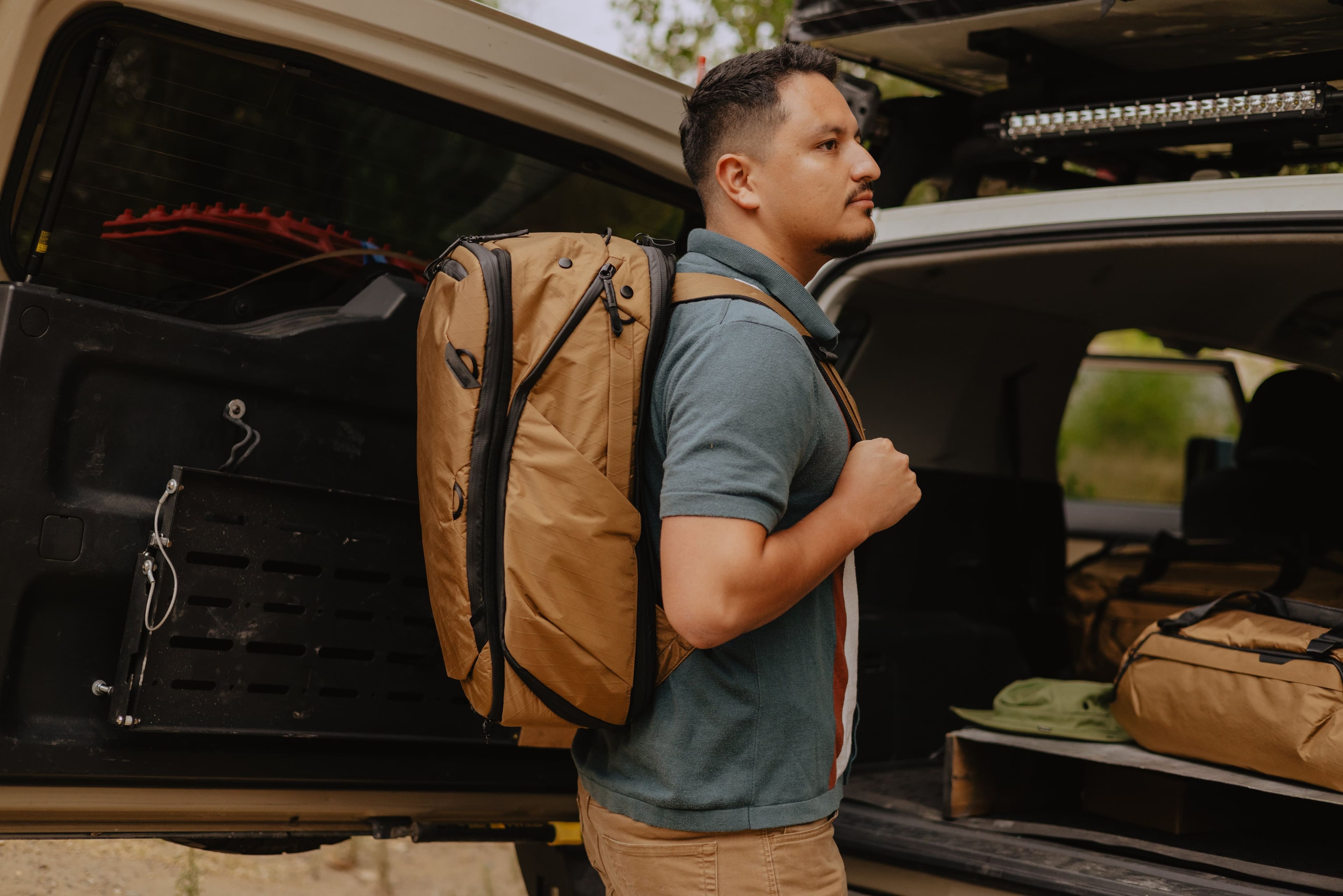 Alt View 18. Peak Design - Travel Backpack 45L - Coyote.