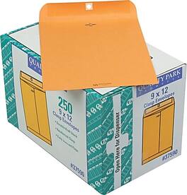 Quality Park - Clasp Catalog Envelope, 9" x 12", 250/Box - Kraft