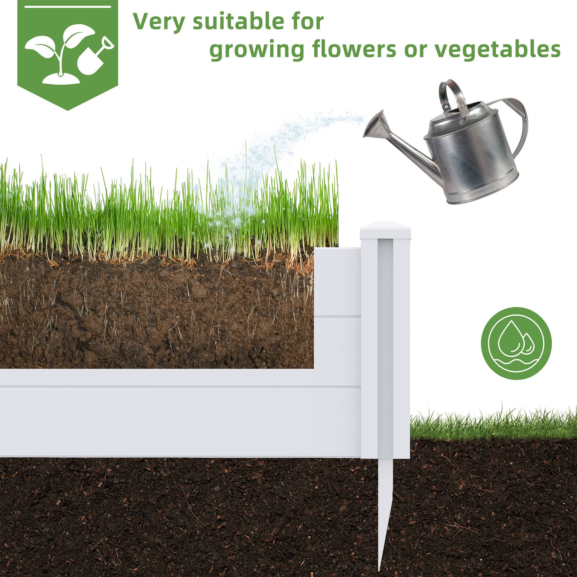 Very suitable for growing flowers or vegetables