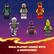 The text on the image reads "NINJA PLAYSET COMES WITH 6 MINIFIGURES."