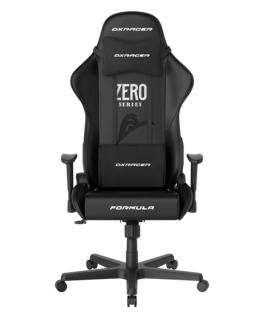 DXRacer - Formula Series Gaming Chair – Zero Edition, Ergonomic Racing-Style with 2D Armrests & Reclining Backrest - Black