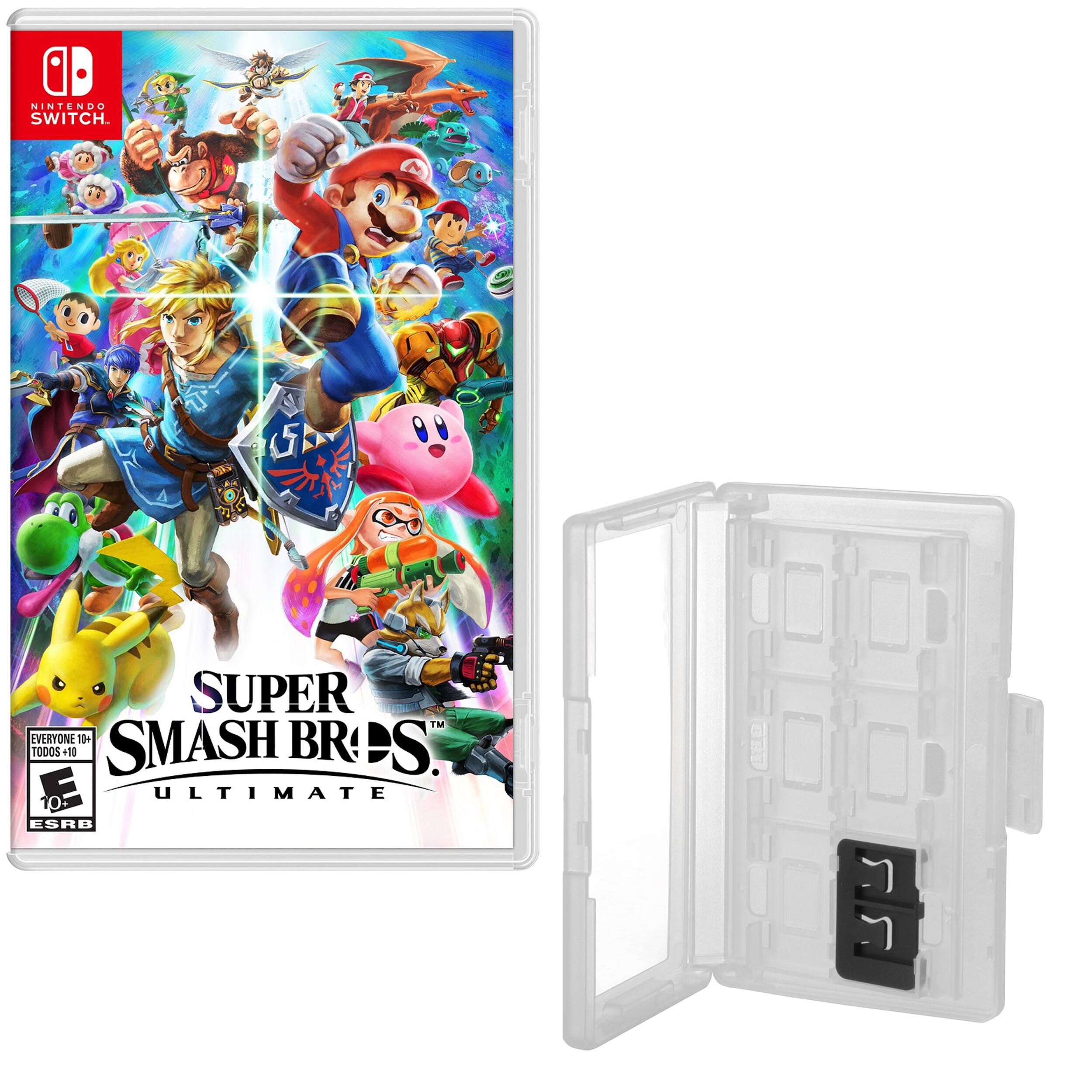 D NINTENDO SWITCH. - 55 SUPER SMASH BROS. ULTIMATE EVERYONE 11+ BR TODOS +0 SMASH RCS. D ULTIMATE ESRB.