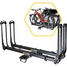 Saris - MHS Hitch Bike Rack - 2 Bikes Modular Bike Rack Hitch System for Cars - Trucks and SUVs - Carbon Black
