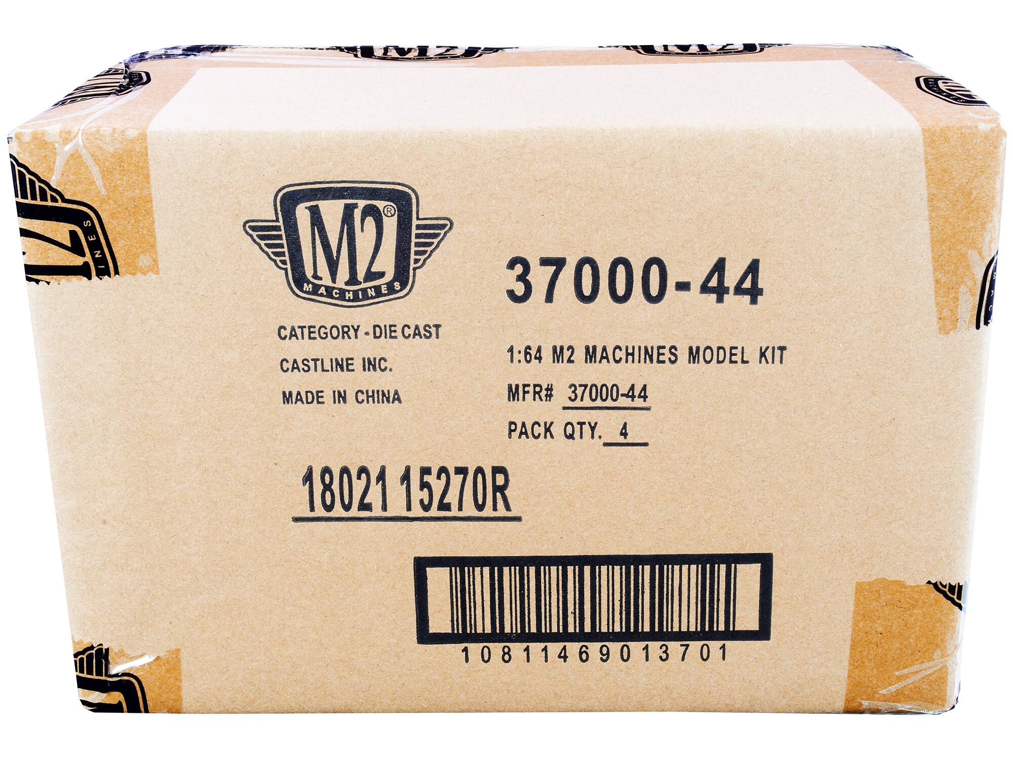 IMZ  
M2  
37000-44  
MACHINES  
CATEGORY-DIE CAST  
1:64 M2 MACHINES MODEL KIT  
CASTLINE INC.  
MADE IN CHINA  
MFR# 37000-44  
PACK QTY. 4  
18021 15270R  
10811469013701