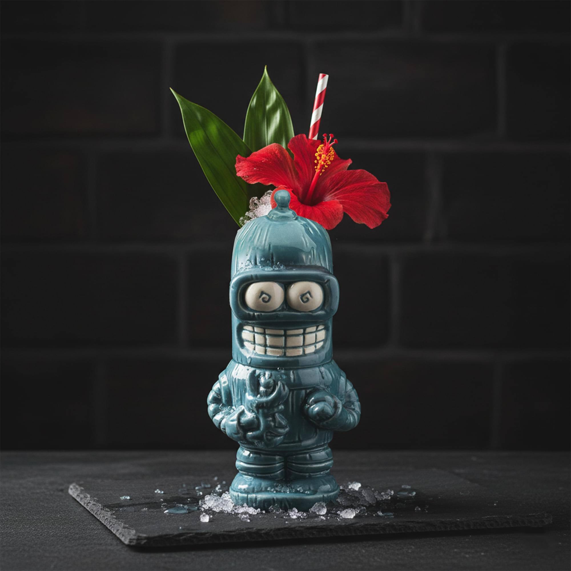 Alt View 1. Beeline Creative - Geeki Tikis Futurama Bender Ceramic Mug | Holds 12 Ounces - Blue.