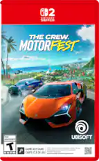 2 NINTENDO SWITCH THE CREW™ MOTORFEST TEEN ADOLESCENTS T ESRB UBISOFT 52 GB-Fu Full game download via internet required. See back. GAME-KEY CARD Téléchargement du jeu complet (52 Go) via Internet nécessaire. Voir au verso. CARTE DE JEU support.nintendo.com/switch2/gamekeycard