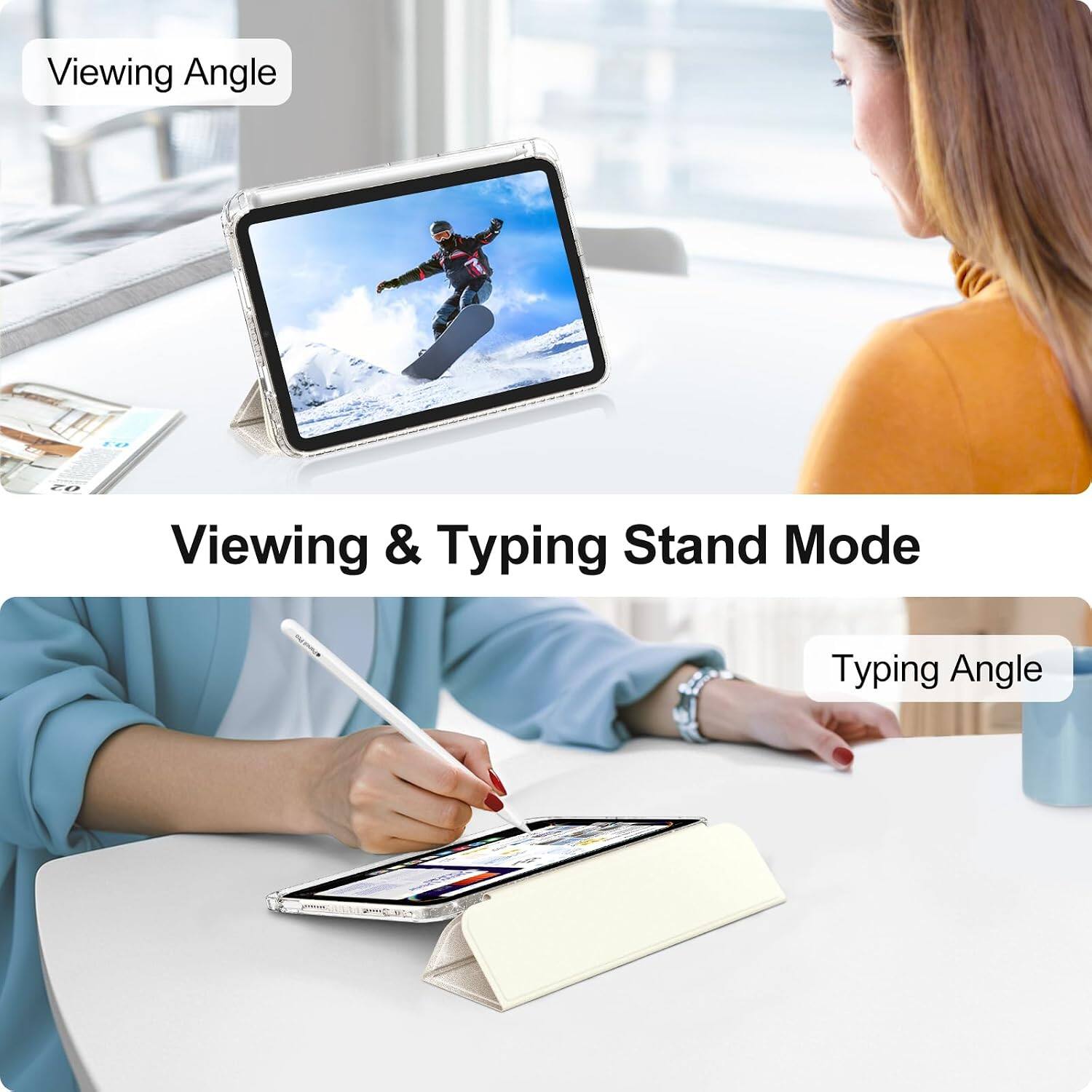 Viewing Angle

Viewing & Typing Stand Mode

Typing Angle