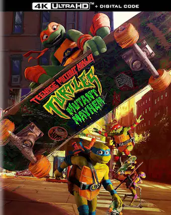 Front. Teenage Mutant Ninja Turtles: Mutant Mayhem - 4K Blu-Ray.
