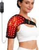 Front. Vortro - 110 LEDs Red Infrared Therapy Belt 660nm 850nm Timer Pulse Mode Full Body Pain Relief Muscle Recovery Wired Black.