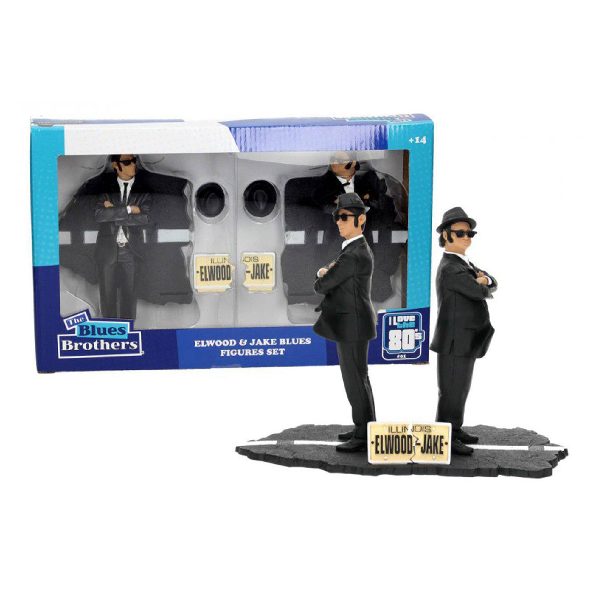 +14 ILLINOIS ELWOOD JAKE The Blues Brothers ELWOOD & JAKE BLUES FIGURES SET I LOVE YOU 80 F01 ILLINOIS ELWOOD JAKE
