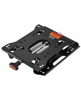 VEVOR - Seat Suspension Kit Without Seat Slider Track, Universal Air Ride Seat Suspension for Zero Turn Lawn Mower, Adjustable - Black