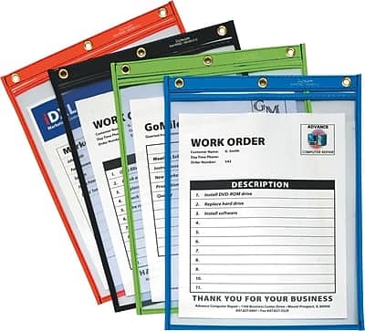"C-line - Heavy-Duty Super Heavyweight Plus Shop Ticket Holders, 12"" x 9"", Assorted, 20/Bx - Multicolor" price history on PriceWatchPro