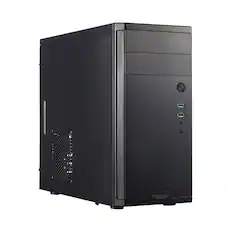 Front. Fractal Design - Fractal Design Core 1100, Black, Micro ATX, Mini Tower PC Case - Black.